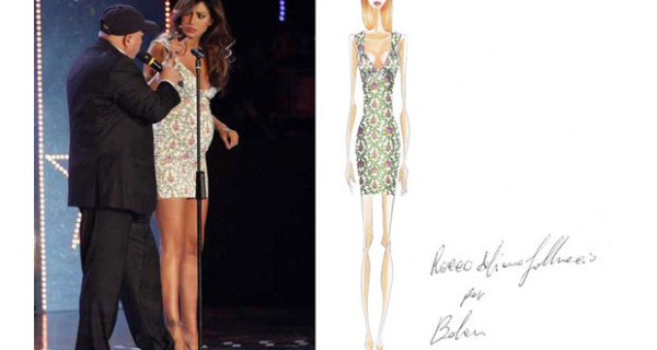 Belen Rodriguez sceglie l’abito Premaman firmato Alcoolique Belen Rodriguez sceglie l’abito Premaman firmato Alcoolique