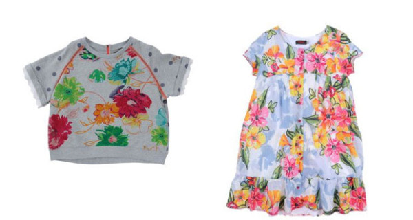 Stampe floreali protagoniste dei vestiti per bambina di Catimini Stampe floreali protagoniste dei vestiti per bambina di Catimini