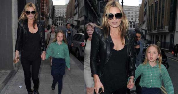 Il look di Kate Moss e la figlia Lila Grace a Londra Il look di Kate Moss e la figlia Lila Grace a Londra