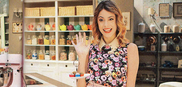 Violetta protagonista di un programma italiano di cucina Violetta protagonista di un programma italiano di cucina
