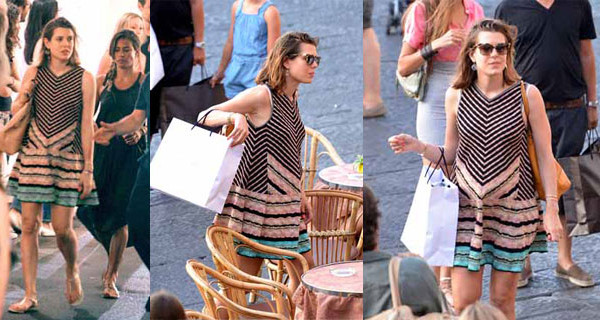Charlotte Casiraghi incinta sfoggia un abito premaman firmato Missoni Charlotte Casiraghi incinta sfoggia un abito premaman firmato Missoni