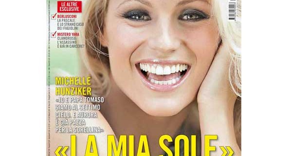 Anteprima della copertina di Oggi: Michelle Hunziker parla della piccola Sole Anteprima della copertina di Oggi: Michelle Hunziker parla della piccola Sole
