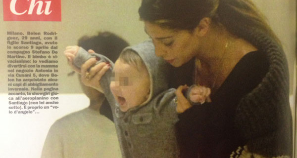 Belen Rodriguez e le nuove foto inedite di Chi con il piccolo Santiago Belen Rodriguez e le nuove foto inedite di Chi con il piccolo Santiago