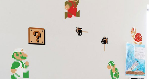 Super Mario Bros entra in cameretta grazie agli stickers da parete Super Mario Bros entra in cameretta grazie agli stickers da parete