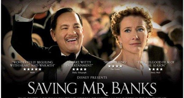 Saving Mr. Banks, il film Disney che racconta la storia di Mary Poppins, è al cinema Saving Mr. Banks, il film Disney che racconta la storia di Mary Poppins, è al cinema