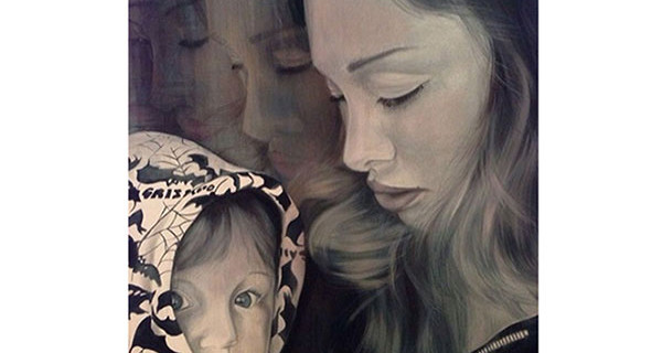 Belen Rodriguez mamma modello: ecco il dipinto che lo dimostra Belen Rodriguez mamma modello: ecco il dipinto che lo dimostra