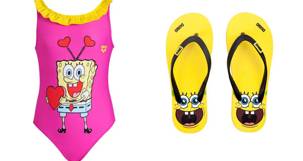 In piscina con SpongeBob! Costumi e accessori per bambini firmati Arena In piscina con SpongeBob! Costumi e accessori per bambini firmati Arena