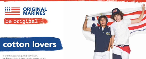 Cotton Lovers: la nuova campagna di Original Marines in collaborazione Cotton Usa Cotton Lovers: la nuova campagna di Original Marines in collaborazione Cotton Usa