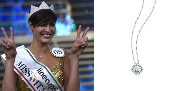 Il collier di Miss Italia 2015 all’asta per aiutare i bambini Il collier di Miss Italia 2015 all’asta per aiutare i bambini