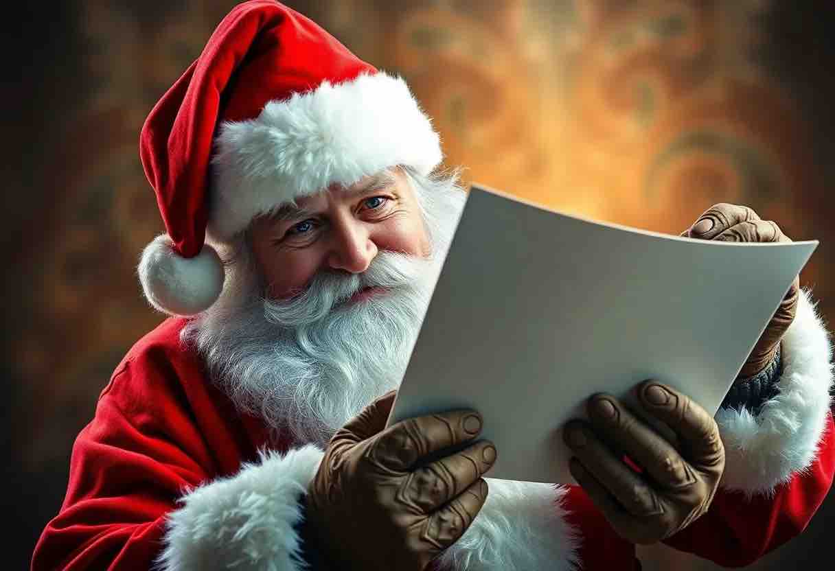 Triste Babbo Natale Per Tergicristallo Invernale - WiperTags Decalcomania Per Auto, 21.6 Cm