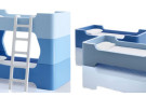 Bunky Blu, il colorato letto a castello che si trasforma in due letti singoli