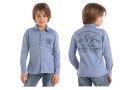 La camicia azzurra per bambino della collezione PE 2013 di Guess Kids