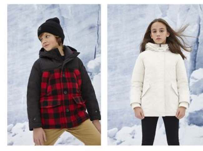 Moda Bimbi lo stile Woolrich per la bambina e il bambino